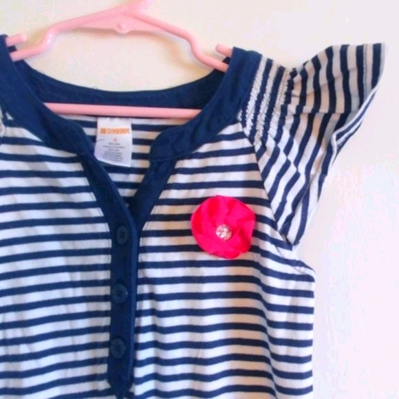 Gymboree Girl Romper Stipers  Sleeveless Size 6 - Picture 4 of 8